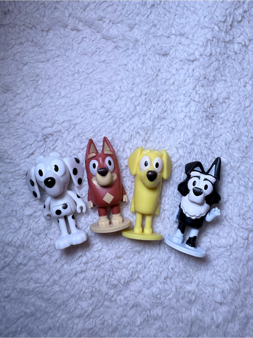 Set of 4 Bluey Characters - Rusty, Chloe, Mackenzie, Lucky